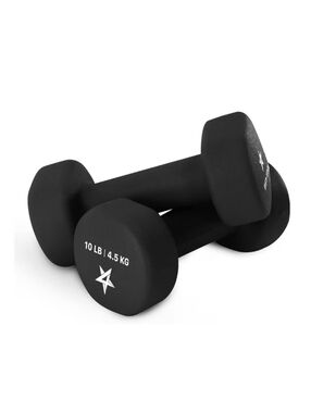 Neoprene 10 lb Dumbbell Pair ▪︎ Black